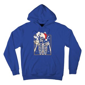 Christmas Skeleton Ing Coffee Halloween Costumes Gift Hoodie