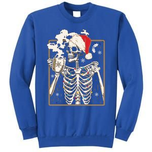 Christmas Skeleton Ing Coffee Halloween Costumes Gift Sweatshirt