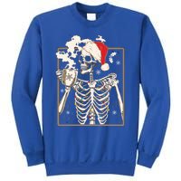 Christmas Skeleton Ing Coffee Halloween Costumes Gift Sweatshirt