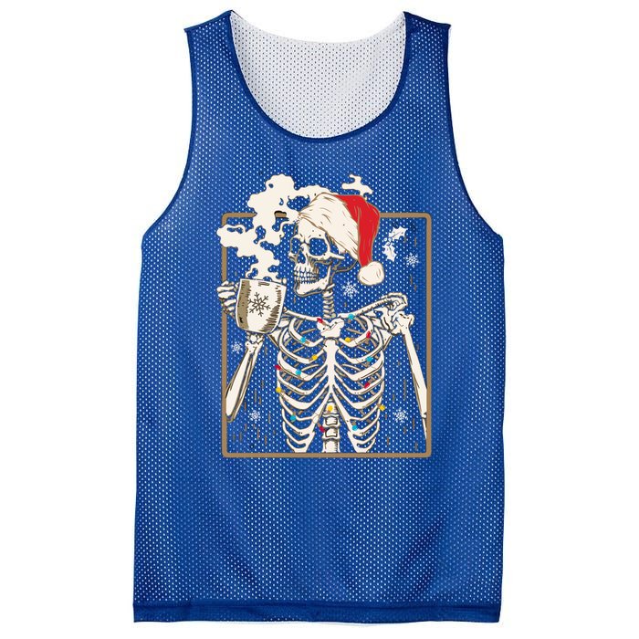 Christmas Skeleton Ing Coffee Halloween Costumes Gift Mesh Reversible Basketball Jersey Tank