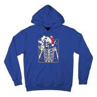 Christmas Skeleton Ing Coffee Halloween Costumes Gift Tall Hoodie