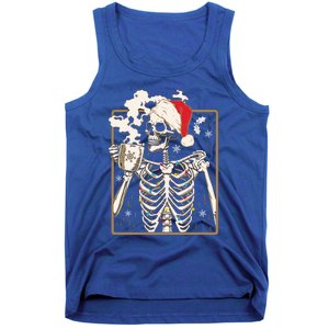 Christmas Skeleton Ing Coffee Halloween Costumes Gift Tank Top