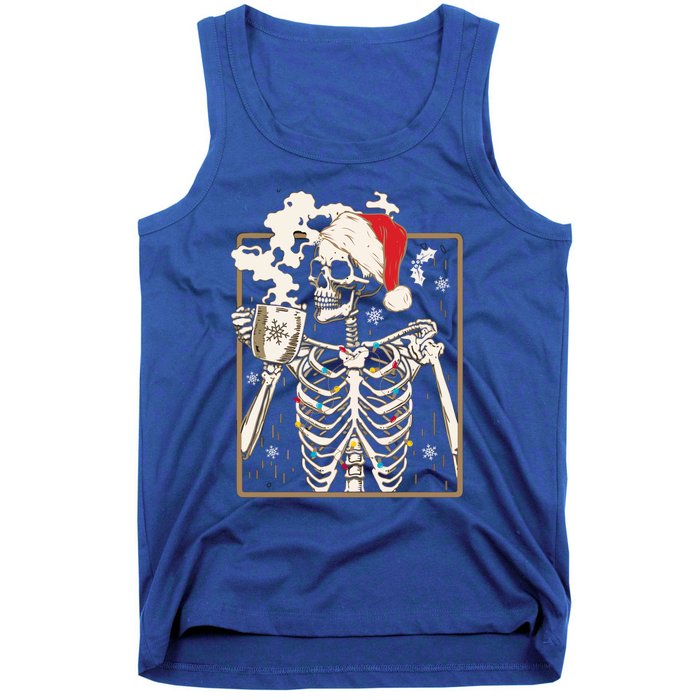 Christmas Skeleton Ing Coffee Halloween Costumes Gift Tank Top