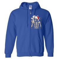 Christmas Skeleton Ing Coffee Halloween Costumes Gift Full Zip Hoodie