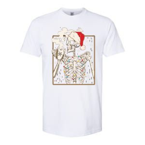 Christmas Skeleton Ing Coffee Halloween Costumes Gift Softstyle CVC T-Shirt