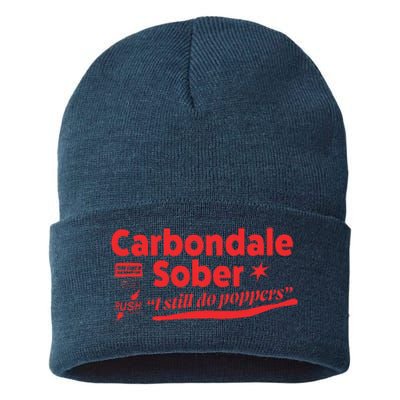 Carbondale Sober I Still Do Poppers Rush Gay Queer Lgbtq Sustainable Knit Beanie