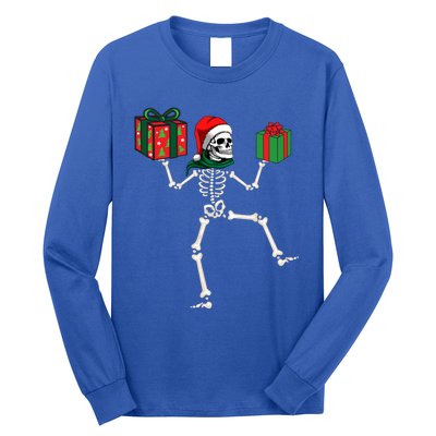 Christmas Skeleton Jolly Dancing Skeleton Xmas Meaningful Gift Long Sleeve Shirt