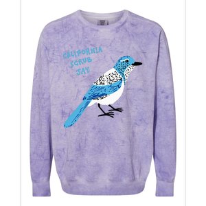 California Scrub Jay Colorblast Crewneck Sweatshirt