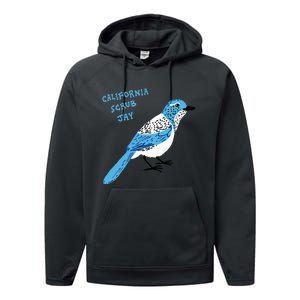 California Scrub Jay Performance Fleece Hoodie