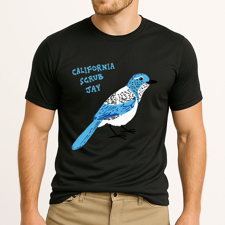 California Scrub Jay Cooling Performance Crew T-Shirt