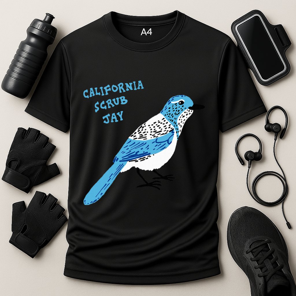 California Scrub Jay Cooling Performance Crew T-Shirt