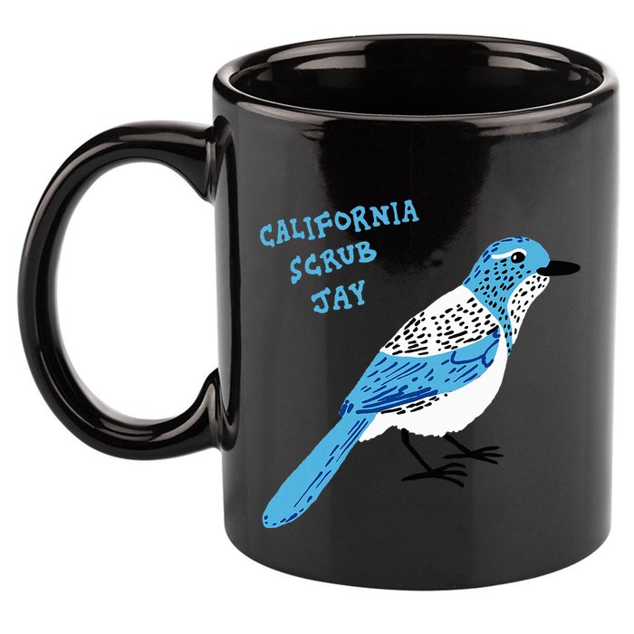 California Scrub Jay 11oz C Handle Ceramic Mug