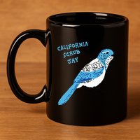 California Scrub Jay 11oz C Handle Ceramic Mug