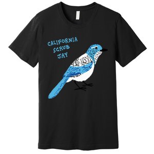 California Scrub Jay Premium T-Shirt