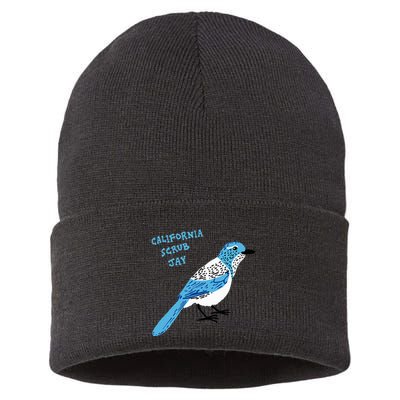 California Scrub Jay Sustainable Knit Beanie