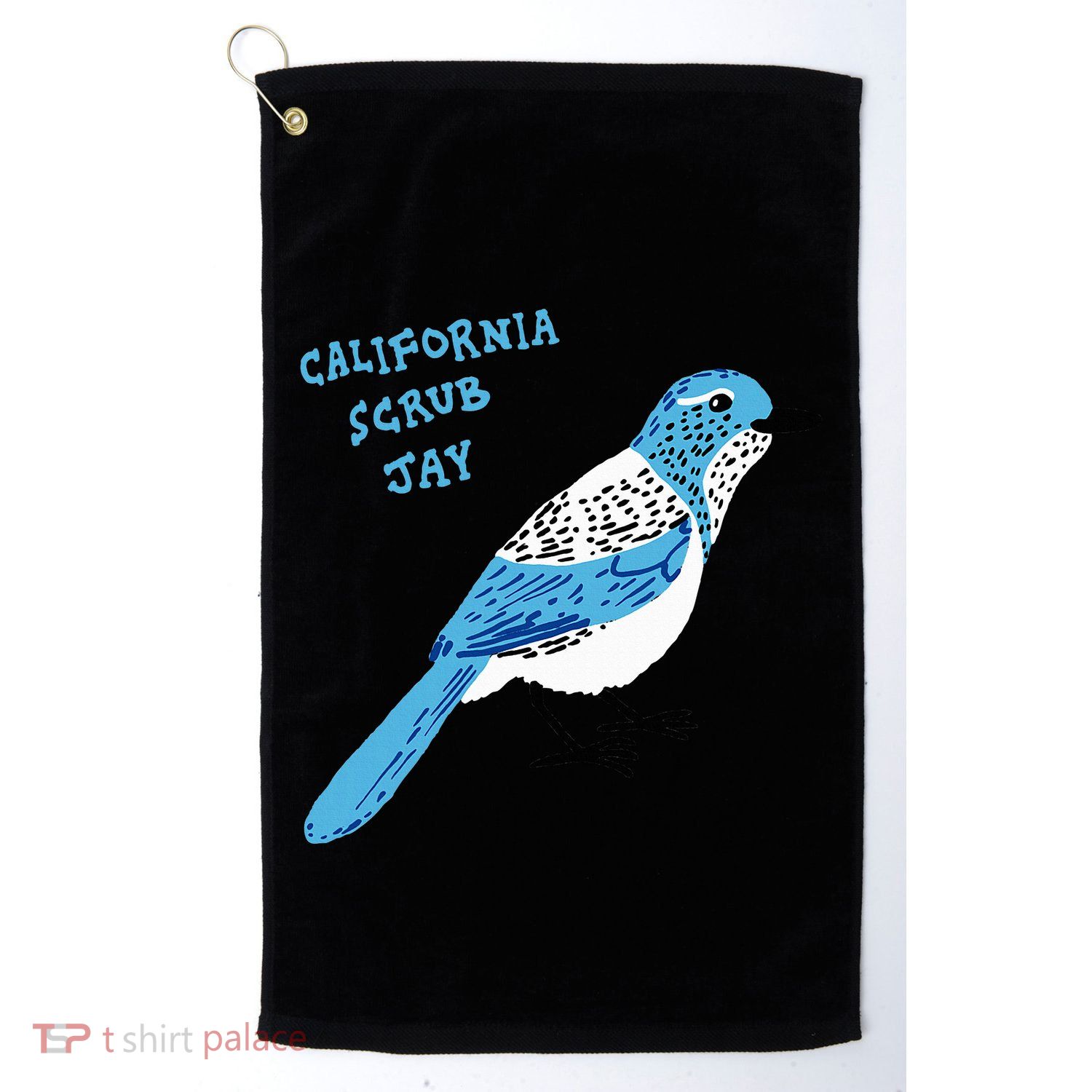 California Scrub Jay Golf Towel