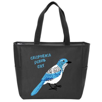 California Scrub Jay Zip Tote Bag