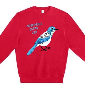 California Scrub Jay Premium Crewneck Sweatshirt