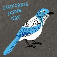 California Scrub Jay Cotton Canvas Backpack