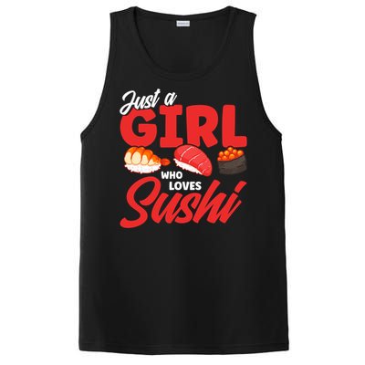 Cute Sushi Just A Who Loves Sushi Lovers Gift PosiCharge Competitor Tank