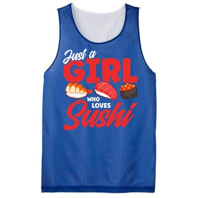 Cute Sushi Just A Who Loves Sushi Lovers Gift Mesh Reversible Basketball Jersey Tank