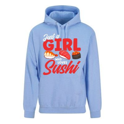 Cute Sushi Just A Who Loves Sushi Lovers Gift Unisex Surf Hoodie