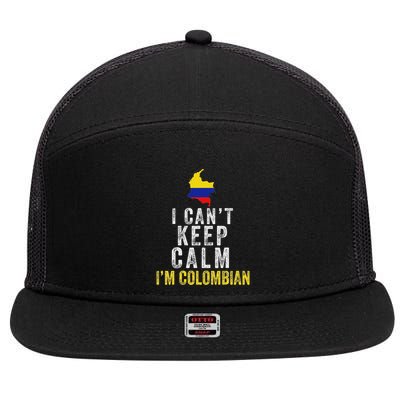 Colombian Slang Jerga Colombiana Camiseta 7 Panel Mesh Trucker Snapback Hat