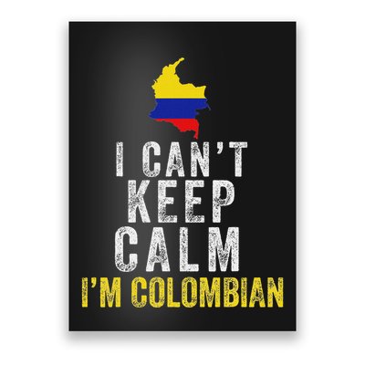 Colombian Slang Jerga Colombiana Camiseta Poster