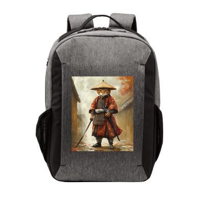 Cat Samurai Japan Japanese Funny Graphic  Vector Backpack