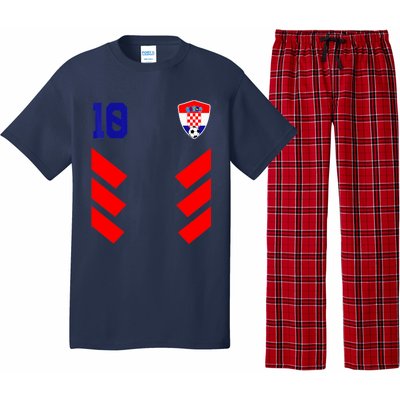 Croatia Soccer Jersey Retro 10 Croatian Football Pajama Set