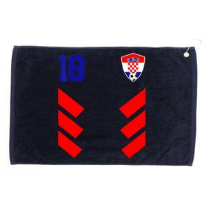 Croatia Soccer Jersey Retro 10 Croatian Football Grommeted Golf Towel