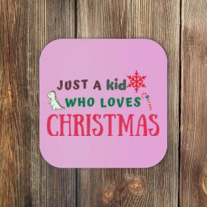 Christmas Sweatshirt Just A Who Loves Christmas Xmas Gift Holiday Top Winter Coaster