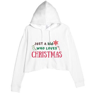 Christmas Sweatshirt Just A Who Loves Christmas Xmas Gift Holiday Top Winter Crop Fleece Hoodie