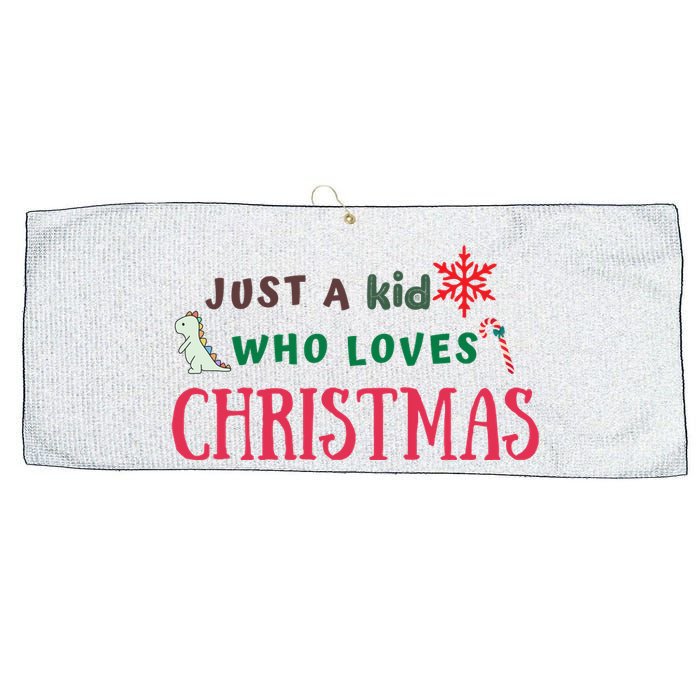 Christmas Sweatshirt Just A Who Loves Christmas Xmas Gift Holiday Top Winter Large Microfiber Waffle Golf Towel