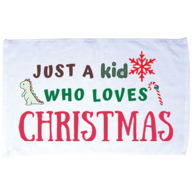 Christmas Sweatshirt Just A Who Loves Christmas Xmas Gift Holiday Top Winter Microfiber Hand Towel