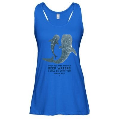 Christian Scripture Jesus Ocean Isaiah Vintage Whale Shark Gift Ladies Essential Flowy Tank