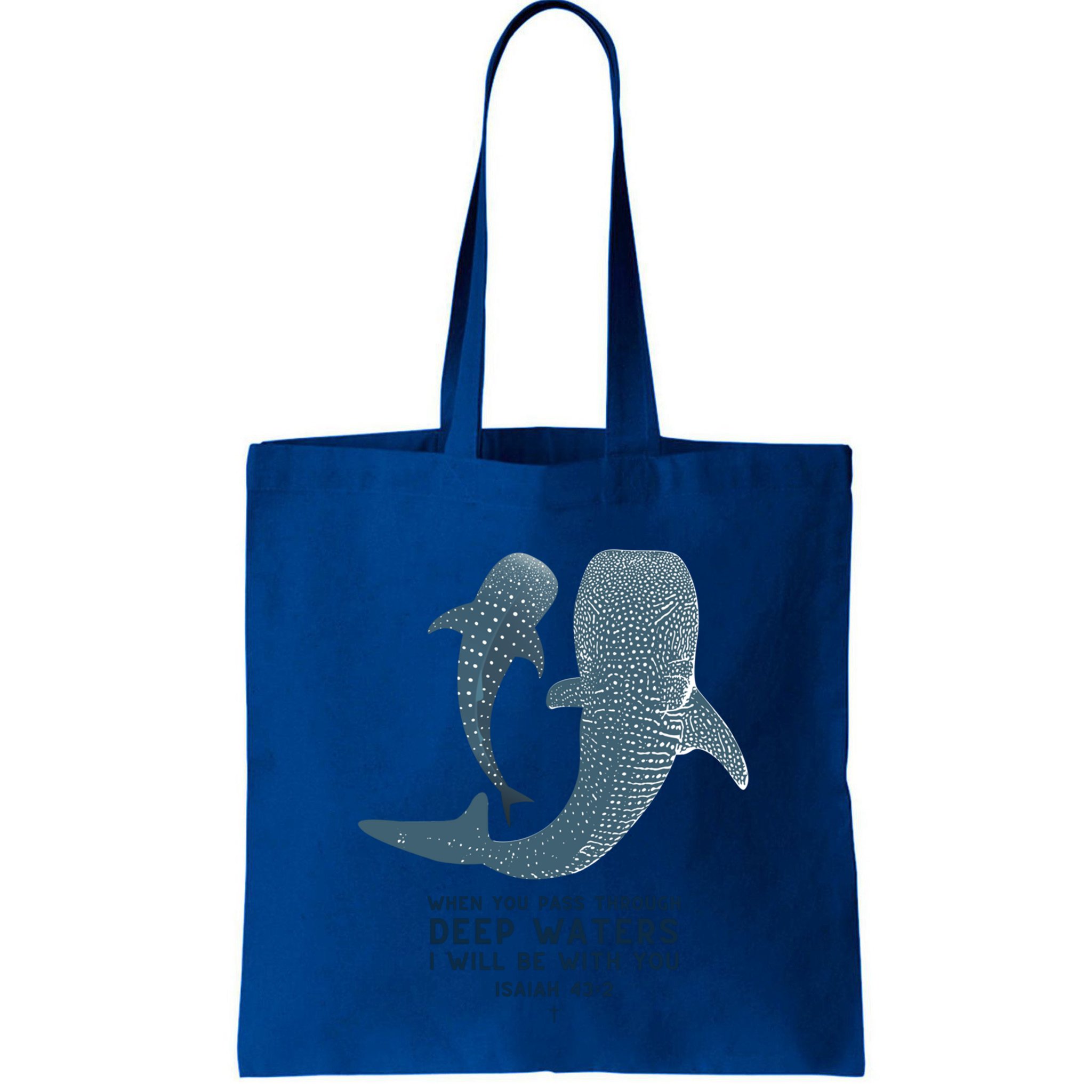 Christian Scripture Jesus Ocean Isaiah Vintage Whale Shark Gift Bag