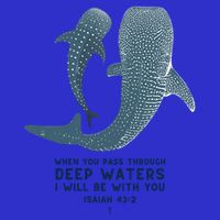 Christian Scripture Jesus Ocean Isaiah Vintage Whale Shark Gift Visor