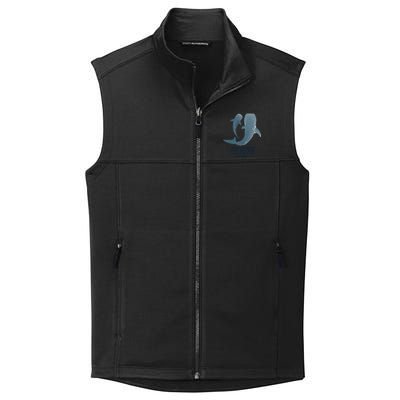 Christian Scripture Jesus Ocean Isaiah Vintage Whale Shark Gift Collective Smooth Fleece Vest