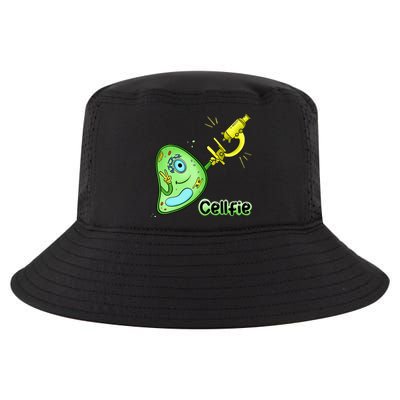 Cellfie Science Joke Biology Cell & Microscope Selfie Pun Cool Comfort Performance Bucket Hat