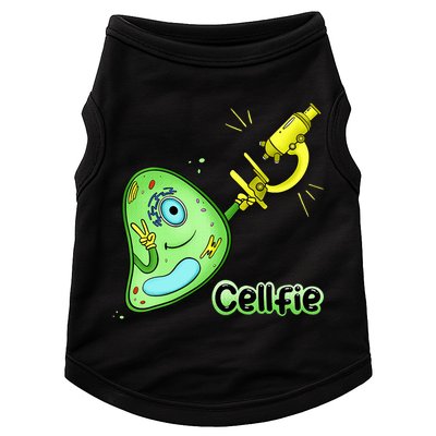 Cellfie Science Joke Biology Cell & Microscope Selfie Pun Doggie Tank