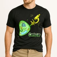 Cellfie Science Joke Biology Cell & Microscope Selfie Pun Cooling Performance Crew T-Shirt