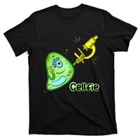 Cellfie Science Joke Biology Cell & Microscope Selfie Pun T-Shirt