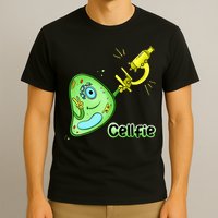 Cellfie Science Joke Biology Cell & Microscope Selfie Pun T-Shirt
