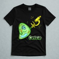 Cellfie Science Joke Biology Cell & Microscope Selfie Pun T-Shirt