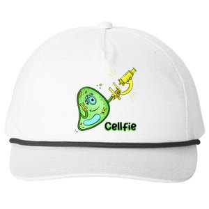 Cellfie Science Joke Biology Cell & Microscope Selfie Pun Snapback Five-Panel Rope Hat