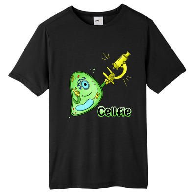 Cellfie Science Joke Biology Cell & Microscope Selfie Pun Tall Fusion ChromaSoft Performance T-Shirt