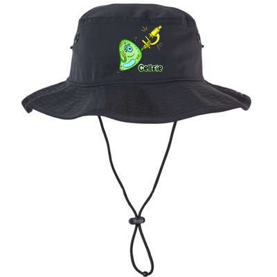 Cellfie Science Joke Biology Cell & Microscope Selfie Pun Bucket Hat
