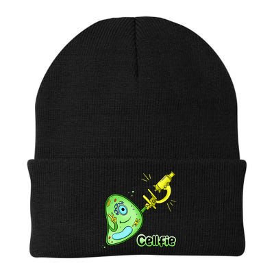 Cellfie Science Joke Biology Cell & Microscope Selfie Pun Beanie