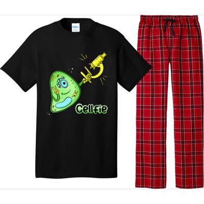 Cellfie Science Joke Biology Cell & Microscope Selfie Pun Pajama Set